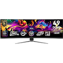 MSI MPG 491CQPX QD-OLED 49-inch QD-OLED 5120 x 1440 (DQHD) Computer Monitor, 240Hz, Adaptive-Synch, HDMI, Display Port, VGA Port, VESA Mountable, Tilt, Height Adjustable, Speaker, 0.03ms, Black