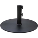 C-Hopetree 34 lb Round Steel Plate Patio Umbrella Base, Heavy Duty Stand Weight with 4 Anti-Slip Pads for Outdoor Market Table Umbrella, Black