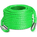 DAYDOOR 1/4'' x 50Ft Synthetic Winch Rope Extension, 10,000 Lbs Winch Extension Rope for Off Road Recovery, Winch Extensin Line Suitable for ATV UTV (Green)
