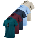 SCODI 5 Pack Mens Pocket Polo Shirts Short Sleeve Multipack Golf Shirt for Men Moisture Wicking Casual Athletic Work T-Shirts