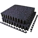 AIRHOP 0.56" Thick Gym Flooring for Home Gym, 48 Sq Ft Rubber Top Gym Mat