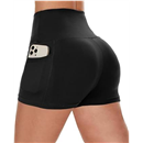 CAMPSNAIL Workout Biker Shorts Women with Pockets - 3"/5" High Waisted Spandex Booty Tummy Control Gym Yoga Shorts