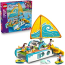 LEGO Friends Travel Boat Adventure Pretend Play Building Toy - Toy Boat Playset with Playful Dolphin Figurines and 4 Minidolls - Birthday Gift Idea for Girls and Boys, Ages 8 and Up - 42664