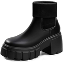 FITORY Women's Chelsea Boots Winter Fall Ankle Booties Ladies Chunky Heel