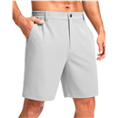 Pudolla Men's Casual Shorts 7"/9"/5" Lightweight Golf Shorts with 3 Pockets Stretch Quick Dry Comfy Work Shorts