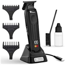Fagaci Hair Trimmer for Men, Zero Gap Cordless Beard Trimmer, T Blade Liner