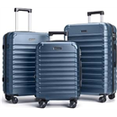 LIGHT FLIGHT Luggage Sets, 3 Piece Durable Suitcase Set with Spinner Wheels, 3 Pcs Hard Shell Lightweight Luggage with TSA Lock, Large Checked Travel Suitcases, 20/24/28 Inch, Royal Blue