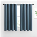 NICETOWN Window Curtains Blackout Drapes - Smoky Blue Energy Saving Blackout Draperies for Bedroom/Living Room (2 Panels, 52 inches Wide by 45 inches Long)