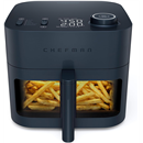 Chefman Crispinator Air Fryer 6-in-1 with 8 Qt capacity, 450°F Max Temp with TurboFry Pro Technology for Fast and Even Results, Viewing Window, Nonstick Ceramic Basket