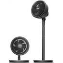 PELONIS 7" Air Circulator Fan,3 Speeds,Adjustable Height(Desk Fan/Standing Fan),75°+90° 0scillation, 5-Blade Quiet Standing Fan for Bedroom,Office and Home