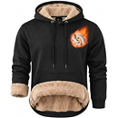 ZITY Men's Sherpa Lined Hoodie Sweatshirts Heavy Winter Fleece Pullover