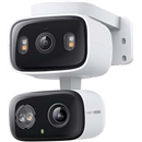 Tapo 2K Indoor/Outdoor Dual Lens Pan/Tilt Wired Security Camera - 125° Wide-Angle View + 6mm Zoom, Motion Track, Person/Vehicle Detection, Local Storage or Optional Cloud, C246D