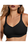 COMFELIE Women No Underwire Bra Comfy Seamless Bras Full Coverage Mesh Bralette with Adjustable Contrast Color Strap S-4XL