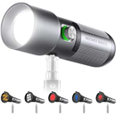 NEEWER Basics RGB Photography Flashlight, 4 Colors/20 GOBO Filters/CRI95+/7500mAh, 10W 6300K Portable LED Video Spotlight Patterned Ambient Aluminum Sunset Light for Recording Studio Lighting, FL10