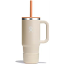 Hydro Flask Kids 24 Oz Travel Tumbler with Handle, Lid and Straw for School - Insulated Stainless Steel in Coconut Cream