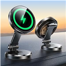 Metal MagSafe Car Mount Charger with 360° Rotatable Charging Panel & Base