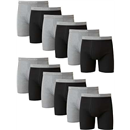 Hanes mens Underwear Boxer Briefs Pack, Cool & Breathable Cotton Moisture-wicking Underwear for Men, No Ride Up