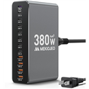 12 Ports Aluminum Alloy 380W Charging Station Fast USB C Charger Block 65W Laptop GaN Charger for MacBook Pro/Air/iPad Pro/iPhone (Gray)