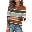 Womens Sweaters Fall Fashion 2025 Long Sleeve Button Cuff Soft Knit Pullover Trendy Tops Dressy Casual Blouses