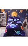 Kaleido Space Rocket Kids Comforter Set