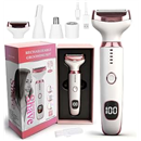 Electric Razors LED Display for Women Men, 2026 Wet/Dry Lady Electric Shaver,4 in 1 Hair Remover with IPX7 Waterproof,Smooth & Silky Portable Bikini Electric Grooming Set (Pink)