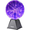 Theefun Plasma Ball, 8 Inch Plasma Globe Touch & Sound Sensitive Lamp