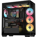CORSAIR 3500X LX RGB Link Panoramic Mid-Tower PC Case – 3X Pre-Installed Fans, High Airflow, Spacious Interior, GPU Anti-Sag, Reverse Connection Motherboard Compatible – Black