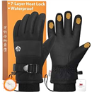 Pixel Panda Winter Gloves Men with 3M Thinsulate, Waterproof Gloves Women