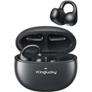 Kinglucky Upgraded Clip-On Earbuds Comfortable fit & Crystal-Clear Sound, 40H Playtime Open Ear Buds Bluetooth 5.4 Wireless Headphones for Women Ideal for Small Ears,Sports,Workouts,Glasses Black
