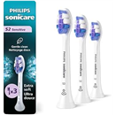 Philips Sonicare S2 Sensitive Brush Heads, 3-Pack, 9 Month Supply, White