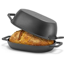 Northriver Casting 5 Qt Oval Cast Iron Dutch Oven for Bread Baking – 12"x8" Pre-Seasoned Combo Cooker with Deep Lid & Shallow Base, Perfect for Sourdough, Artisan Loaves & Family Meals, Oven Safe 500°