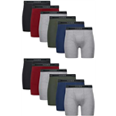 Hanes mens Underwear Boxer Briefs Pack, Cool & Breathable Cotton Moisture-wicking Underwear for Men, No Ride Up
