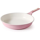 SENSARTE Nonstick Ceramic Frying Pan 9.5-Inch, Healthy Non Toxic Skillet, Induction Compatible Omelet Pan with Heat Resistant Handle, PFAS-Free, Pink