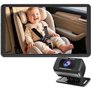 Baby Car Camera 7.2-Inch Monitor: 1080P HD Rear Facing Infant Backseat Camera with Night Vision 360° Rotation Wide Angle USB Plug & Play Anti-Glare Screen for Safe Driving by Rohent -F25