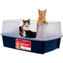 IRIS USA Extra Large Litter Box, Open Top Extra-Large Litter Box for Big Cats and Multi-Cat Households, High Sided Scatter Shield, Easy to Clean, 30" L x 20" W x 14" H, Navy
