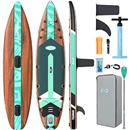 Inflatable Paddle Board, 11'6" Stand Up Paddleboard for Beginners, Wide SUP with Stable Center Fin, Non-Slip Deck Pad, All Skill Levels, 500LBS