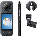 Insta360 X5 Ski Bundle - Waterproof 8K 360 Camera, Invisible Selfie Stick Effect, Leading Low Light, Rugged & Replaceable Lens, 3-Hour Battery, Clear Audio, Stabilization