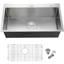 28x18 Inch Drop in Kitchen Sink 304 Stainless Steel 9" Deep