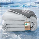 Bedsure Cooling Blankets for Hot Sleepers - Cooling Comforter, Summer Ice Cold Twin XL Blanket for Bed, Lightweight Breathable Double-Sided Comforter for Dorm Room, Grey, 66x90 Inches