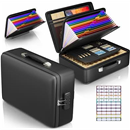 Grothery 5200°F Fireproof Document Box with Lock Hard Case Fire Proof Safe for Home Safe Detachable Accordion File Organizer