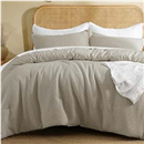David's Home Textured Summer Waffle Weave Comforter Set, Twin, Taupe