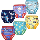 MooMoo Baby Training Underwear Absorbent Potty Training Pants for Boys and Girls Cotton Pee Pants 2T-9T