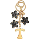 Snycler Gold Bubble Initial Bag Charms for Women,A-Z Letter Keychain