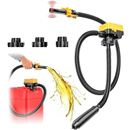 Ecarke 3.2GPM Cordless Fuel Transfer Pump with Auto-Stop, Compatible with DeWalt 20V Milwaukee 18V Battery, Leak-Proof Electric Fuel Pump for Gasoline Diesel to Car Truck Boat (Without Battery)