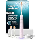 Philips Sonicare 7300 Rechargeable Electric Toothbrush, 3 Brush Heads, Pink