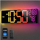 Large Digital Wall Clock for Classroom, 15.5" LED Digital Clocks