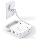 Power Bars with Surge Protector, 5 FT Extension Cord with Multiple Outlets