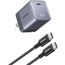 UGREEN Nexode Air 65W USB C GaN Charger Block with 3.3ft Cable, Black