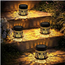Solar Lanterns Outdoor Decor, 4 Pack Sunflower Garden Decorative Lights