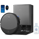 ECOVACS DEEBOT T90 PRO OMNI Robot Vacuum and Mop, 30,000Pa Suction, Instant Self-Cleaning OZMO Roller Mop, TruEdge Deep Edge Cleaning, ZeroTangle, Hot Water Wash & 145°F Air Dry, AI Obstacle Avoidance